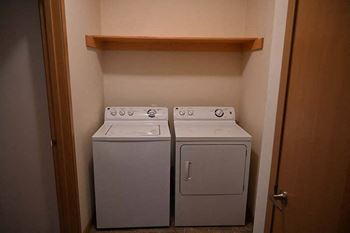 washer and dryer Bella on Canyon Apartments in Puyallup Wa
